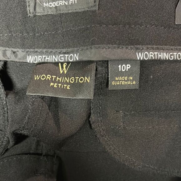 Worthington Black Trousers with Classic Fit and Creased Design - Picture 6 of 6